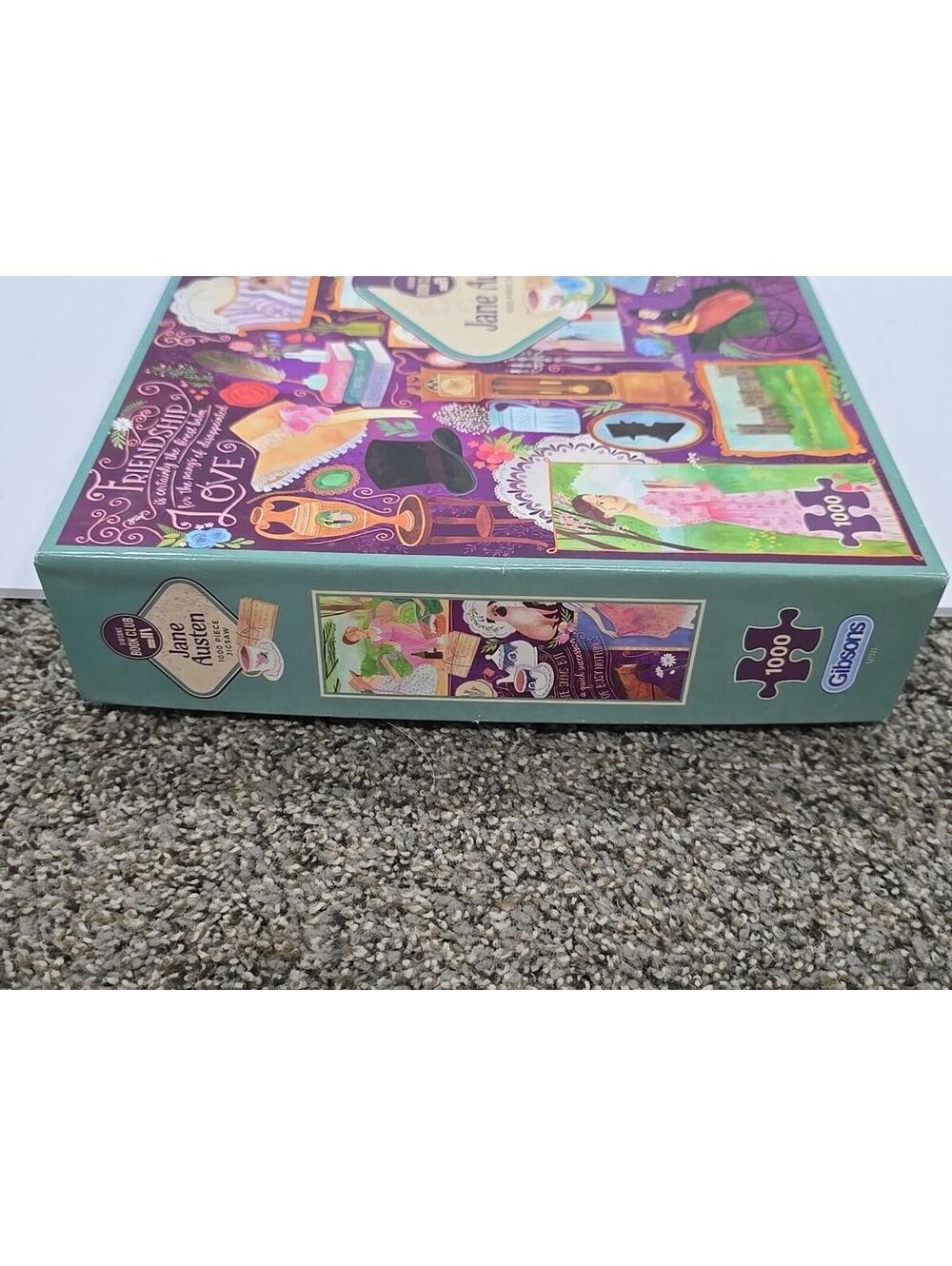 Jane Austen Puzzle 1000pc Gibsons Book Club Series British Author Story Complete - Picture 4 of 6